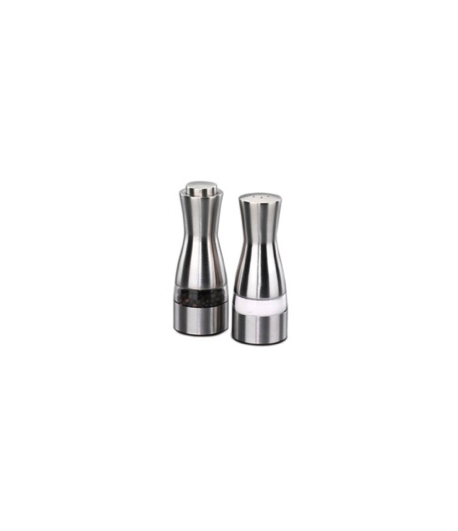 KORKMAZ SATINA SALT-PEPPER SET KORKMAZ SATINA SALT-PEPPER SET