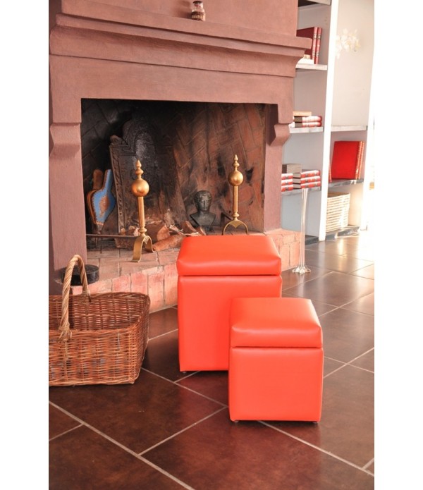 IN&OUT  LOT DE 2 POUFS AVEC COFFRE