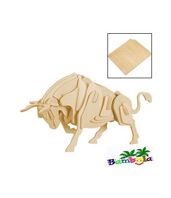 BULL- PUZZLE 3D EN BOIS
