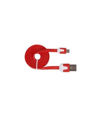 URBAN FACTORY Flat Câble Rouge