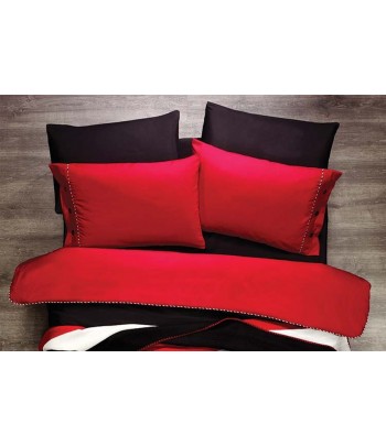 Parure ROUGE/NOIR Rayé