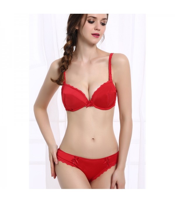 ensemble soutien gorge rouge