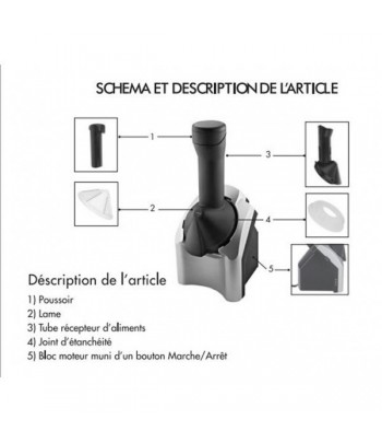 LAMACOM Machine à Glace avec Cuillère à Glace 