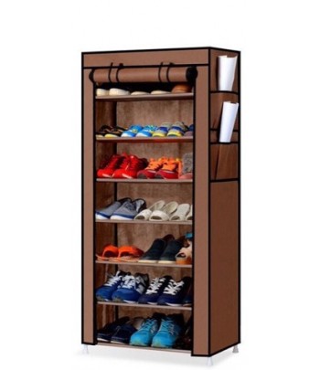 Porte Chaussures 7 étages - Marron