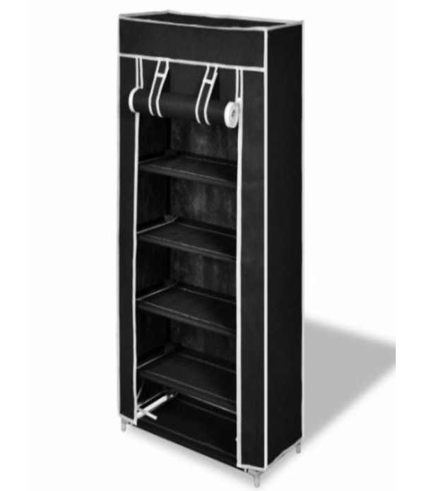 Porte Chaussures 7 étages - Noir