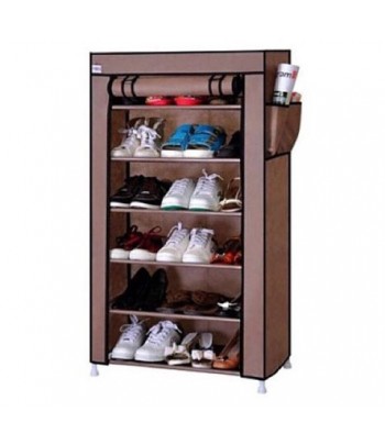Porte Chaussures 6 étages - Marron