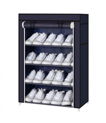 Porte Chaussures 4 étages - Bleu