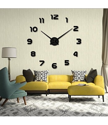 Horloge Murale Design Géante Noir