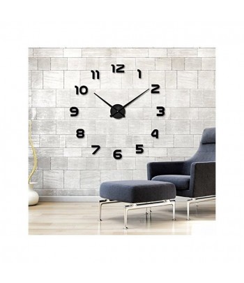 Horloge Murale Design Géante Noir