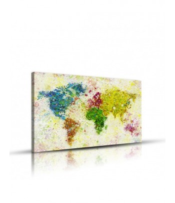 Tableau décoratif Painting of World map