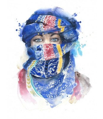 Tableau décoratif Girl wearing scarf