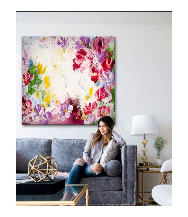 Tableau décoratif Flowers of acrylic painting