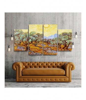 Tableau décoratif Van Gogh Olive Trees Quadriptyque