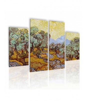 Tableau décoratif Van Gogh Olive Trees Quadriptyque