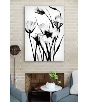 Tableau décoratif Flowers in black