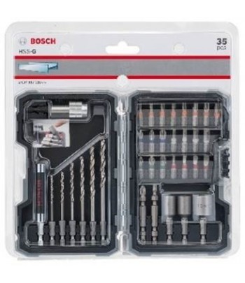 BOSCH Set de 35 pièces de vissage et perçage métal