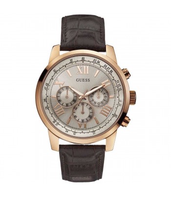 GUESS Montre en Cuir Marron