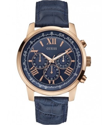 GUESS Montre Chronographe Bleu Homme