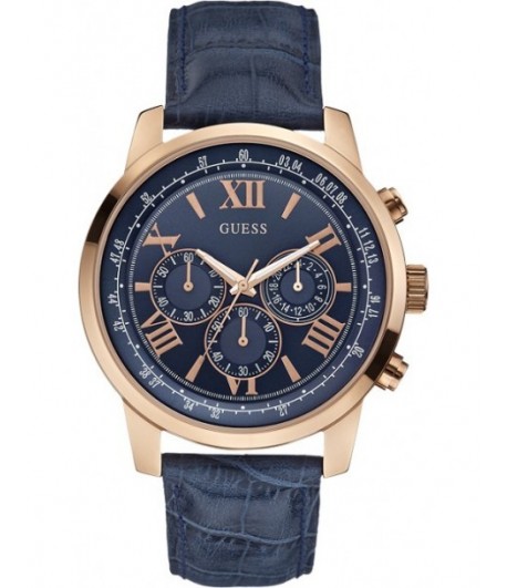 GUESS Montre Chronographe Bleu Homme