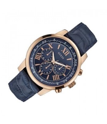 GUESS Montre Chronographe Bleu Homme