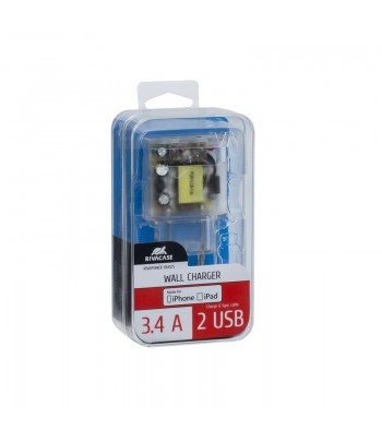 RIVAPOWER chargeur secteur transparent 3,4A/ 1USB