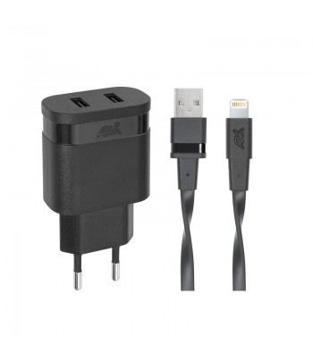 RIVAPOWER chargeur secteur noir 3.4A, 2USB