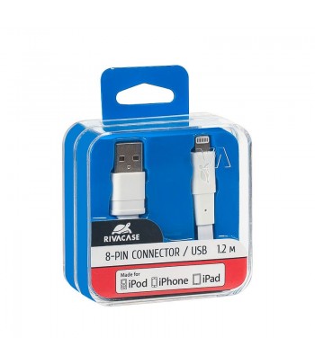 RIVAPOWER câble MFi Lightning 1.2m blanc