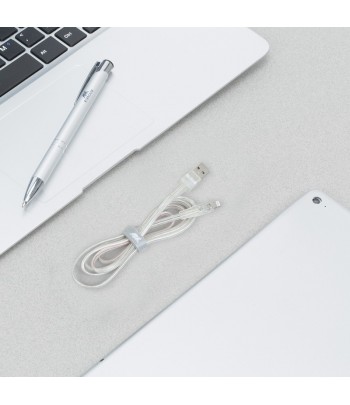 RIVAPOWER câble MFi Lightning 1.2m transparent