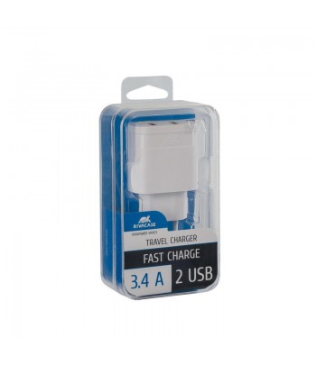 RIVAPOWER Adaptateur Secteur Mural 2USB x 3.4 A