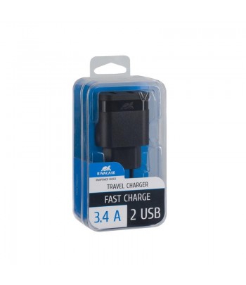 RIVAPOWER Adaptateur Secteur Mural 2USB x 3.4 A