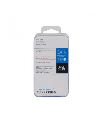 RIVAPOWER Adaptateur Secteur Mural 2USB x 3.4 A