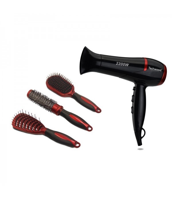 Techwood Ensemble Sèche Cheveux "Pro" Maroc - 1