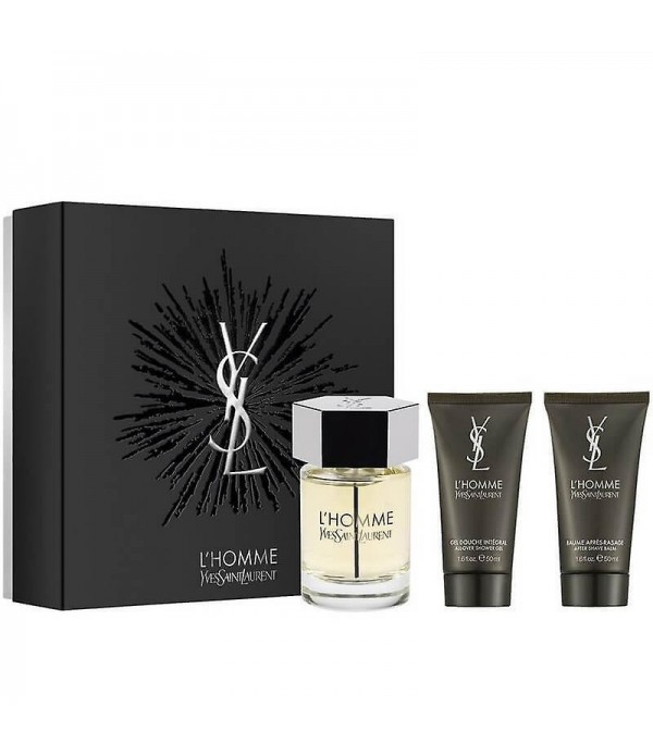 YSL HOMME EDT SPRAY 100ML + GAMME DE DOUCHE 50ML + BAR 50ML SET Maroc - 1