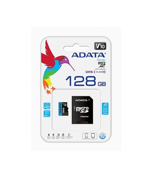 ADATA MICRO SD CARD 128GB AVEC ADAPTATEUR CLASS 10 Maroc - 2