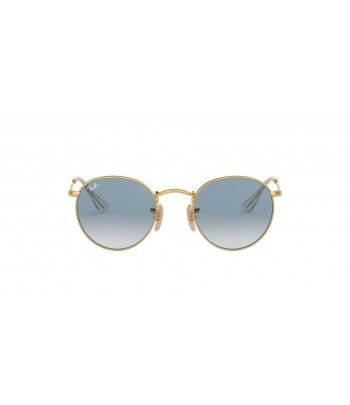 Lunettes de soleil Ray-Ban Round metal Flat Lenses Or Medium Dégradés Maroc - 1