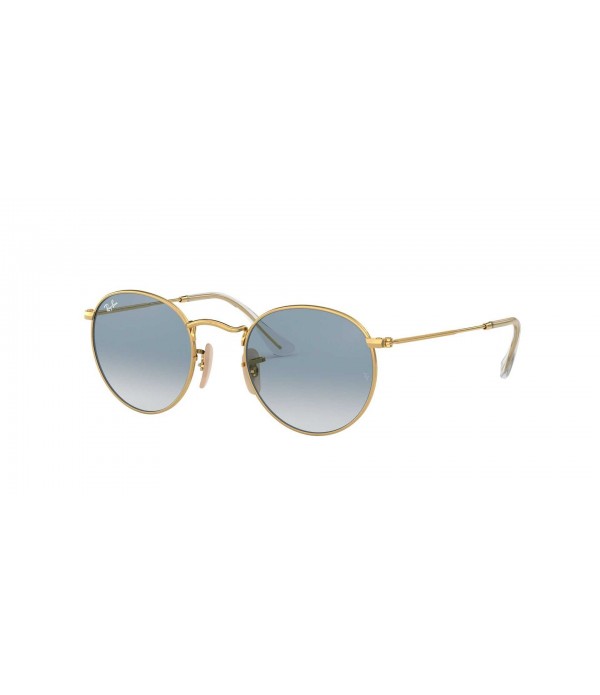Lunettes de soleil Ray-Ban Round metal Flat Lenses Or Medium Dégradés
