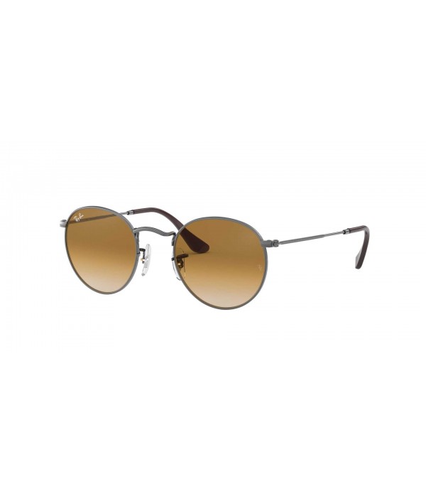Lunettes de soleil Ray Ban Round metal Gun Flat Lenses Gris