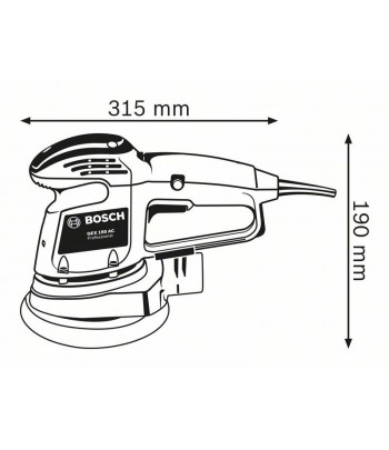 BOSCH GEX 34-150 Ponceuses excentriques Pro Maroc - 2