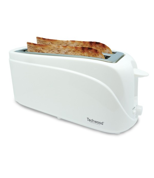 TECHWOOD Grille Pain / Baguette blanc Maroc - 1