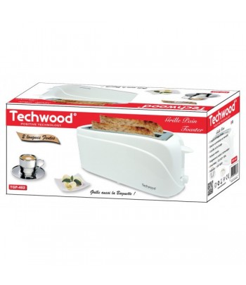 TECHWOOD Grille Pain / Baguette blanc Maroc - 2