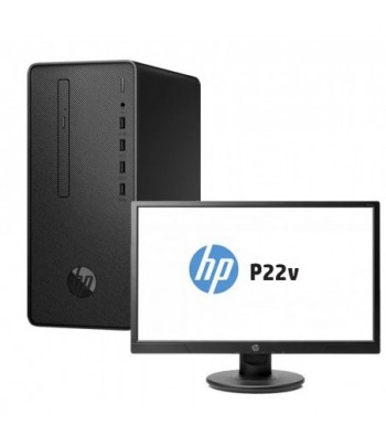 HP Pro 300 G6 Format microtour + Ecran HP V22v Maroc - 1