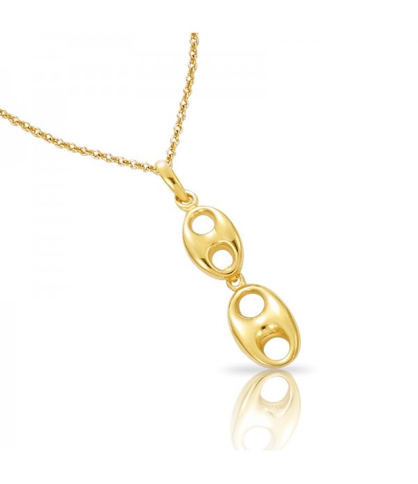 Pendentif Grains De Café – Doré Maroc - 1