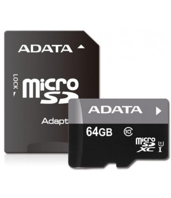 ADATA MICRO SD CARD 64GB AVEC ADAPTATEUR CLASS 10 Maroc - 2
