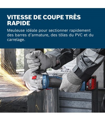 BOSCH Meuleuse d'angle sans fil GWS 18V-8, chargeur, 2 batteries Maroc - 5
