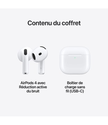 APPLE AirPods 4 Réduction active du bruit Maroc - 3