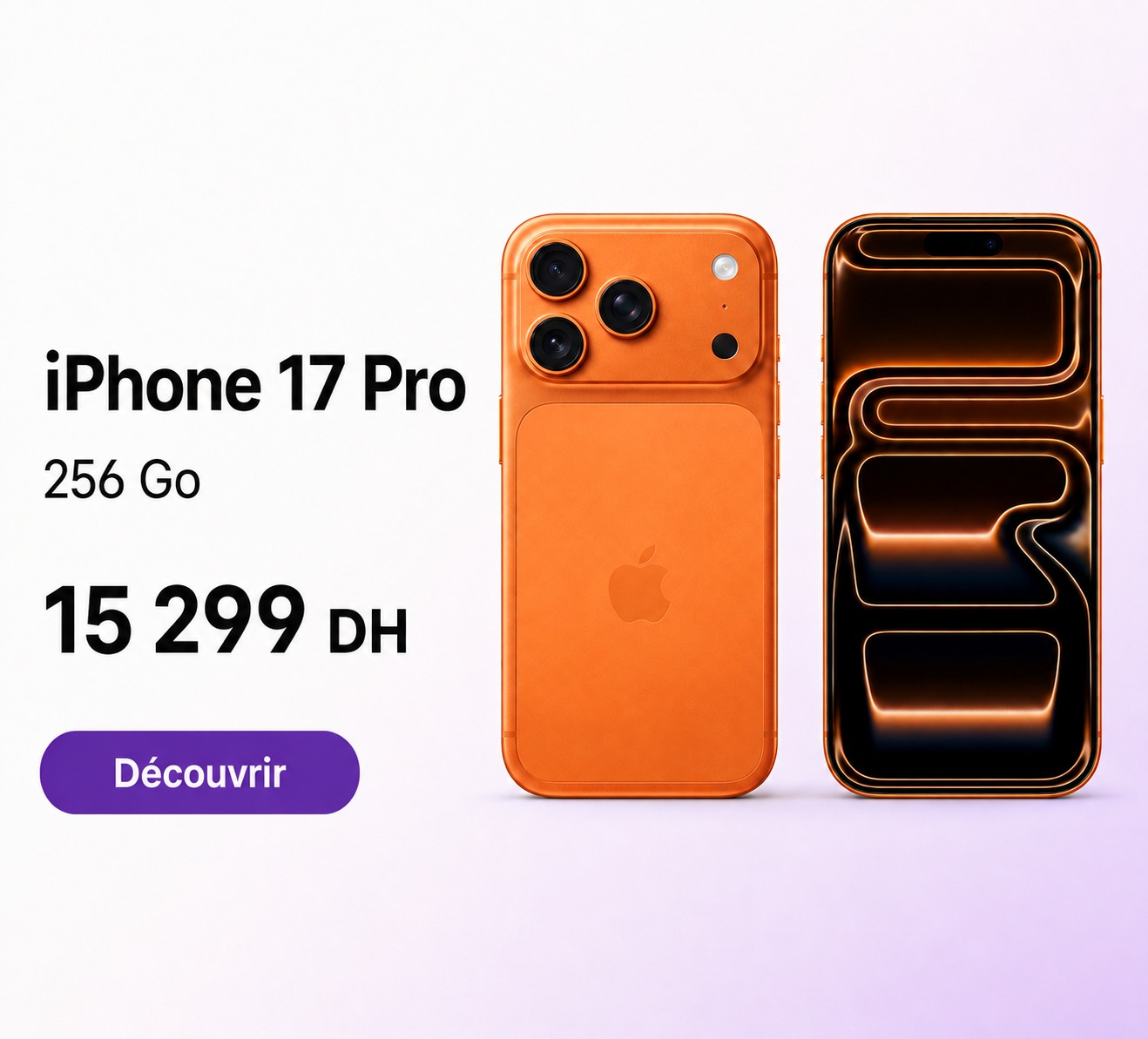 iPhone 17 Pro 256 Go 15 299 DH